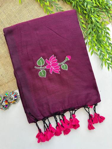 Blousewala khadi cotton saree collection surat